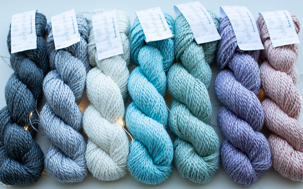 🧶 5 complimentary patterns in our bespoke chunky yarn
