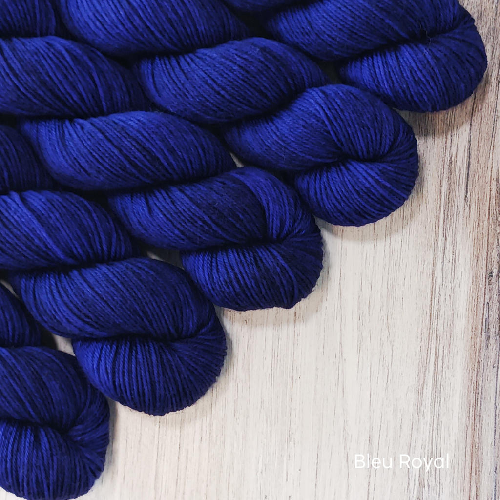 La Bien Aimée Merino Super Sock yarn 50g colorway Bleu Royal