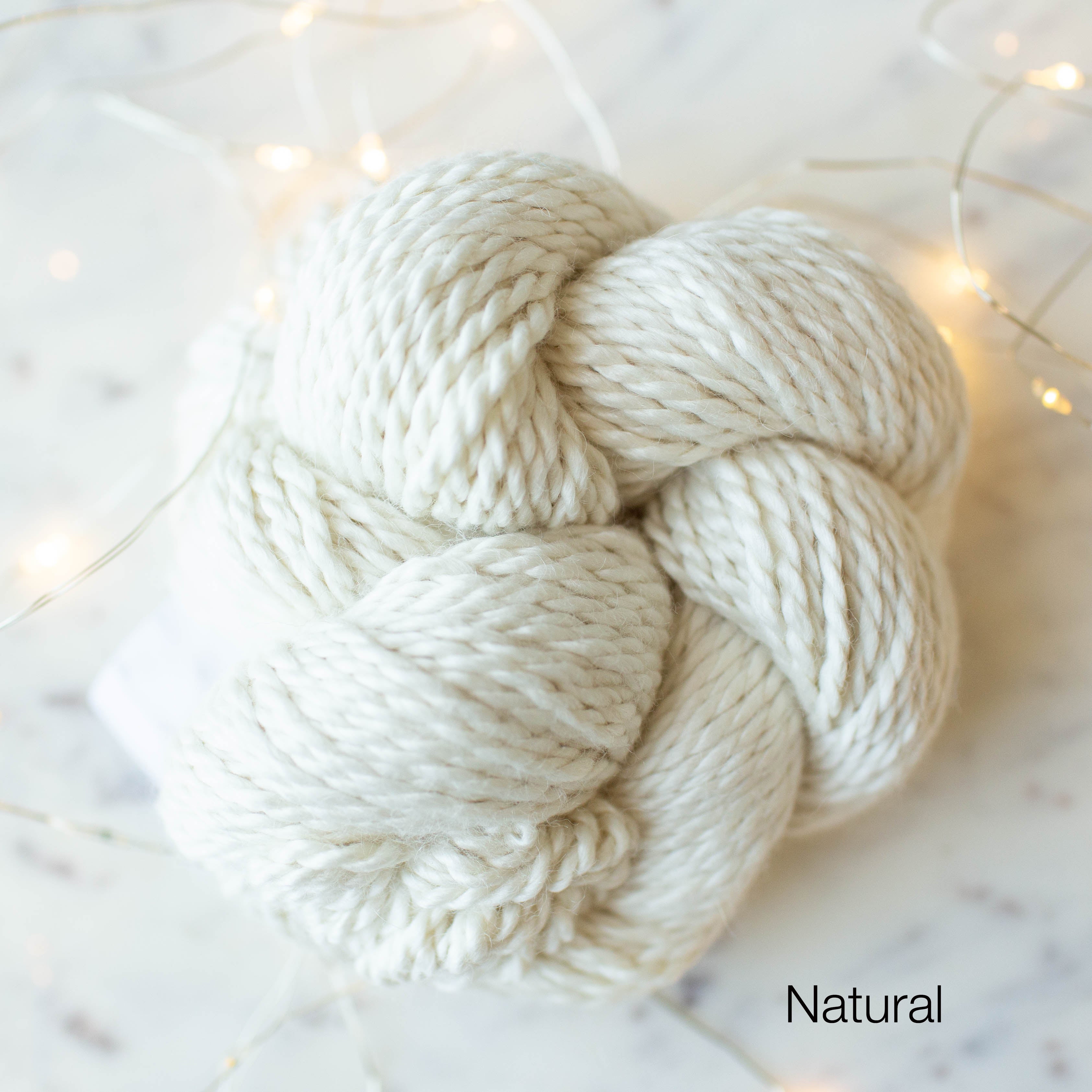 Knitcraft White Cotton Blend Plain DK Yarn 100g